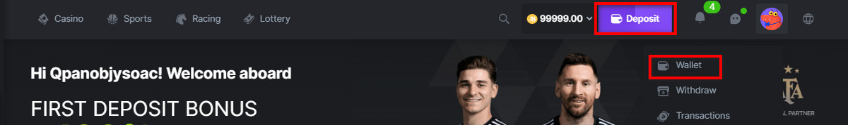 How to Make Your First Deposit at BC.Game?