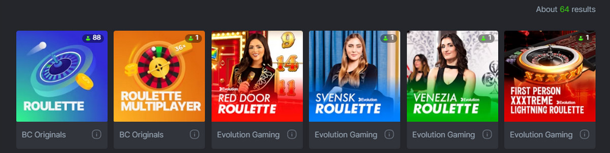 Roulette Wheel at BC.Game